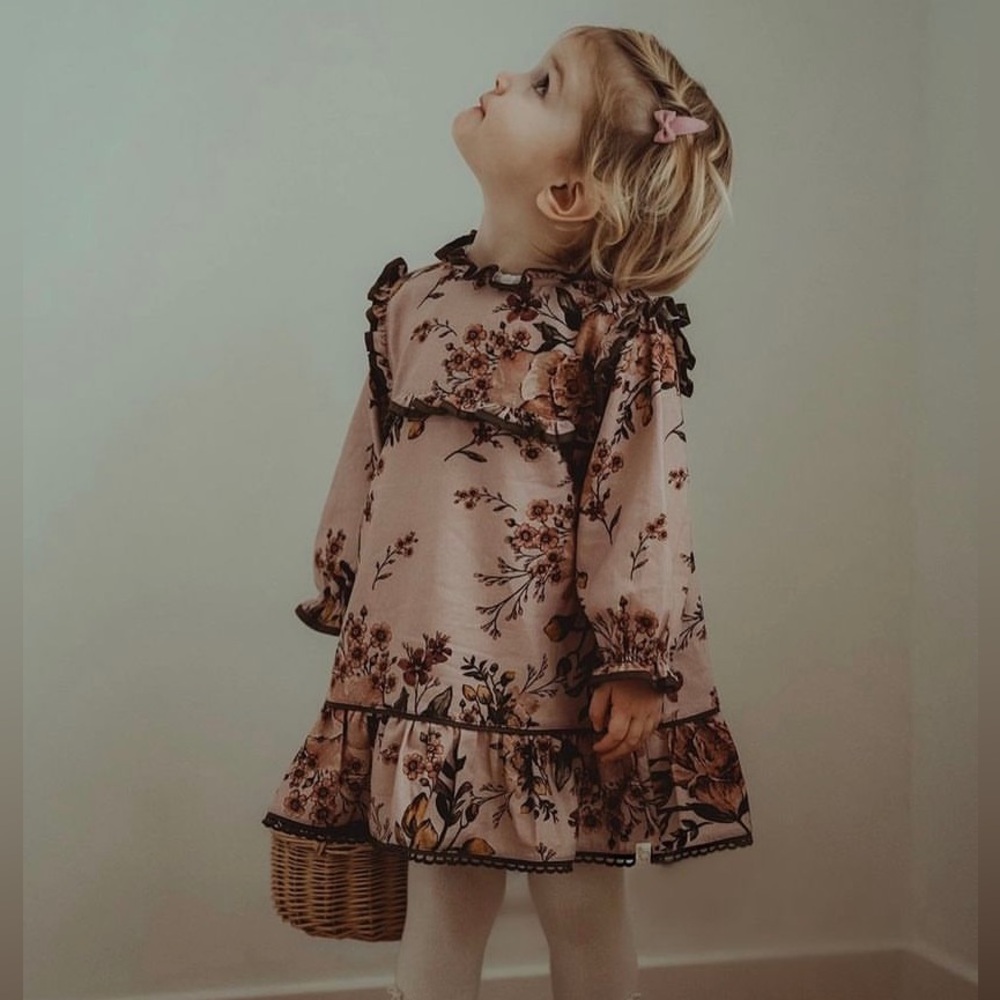 LRDMPETITS Floral Girl Dress